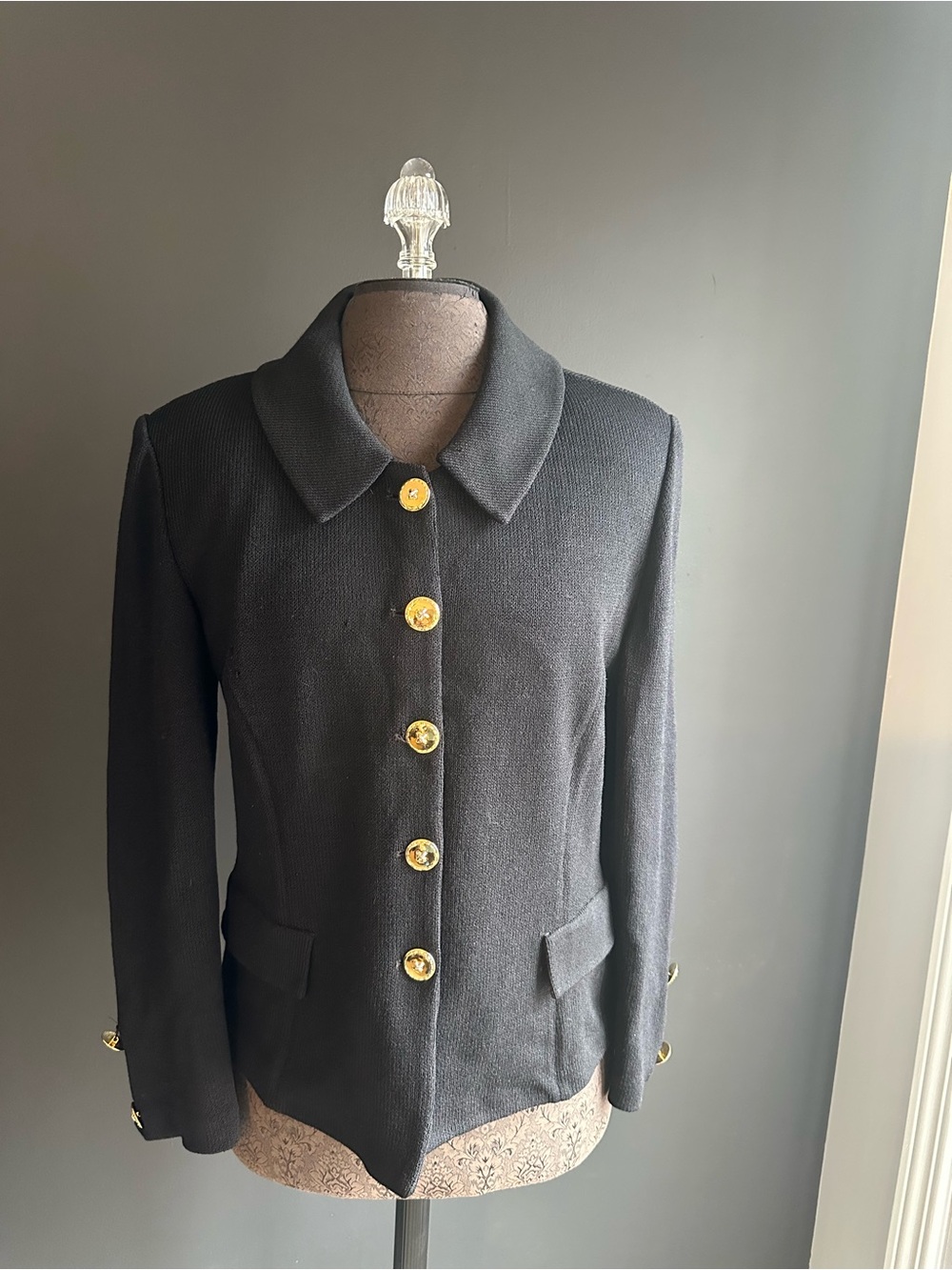 St. John Collection by Marie Gray Sz 8 Suit Jacket Knit Blazer Old Money Luxury